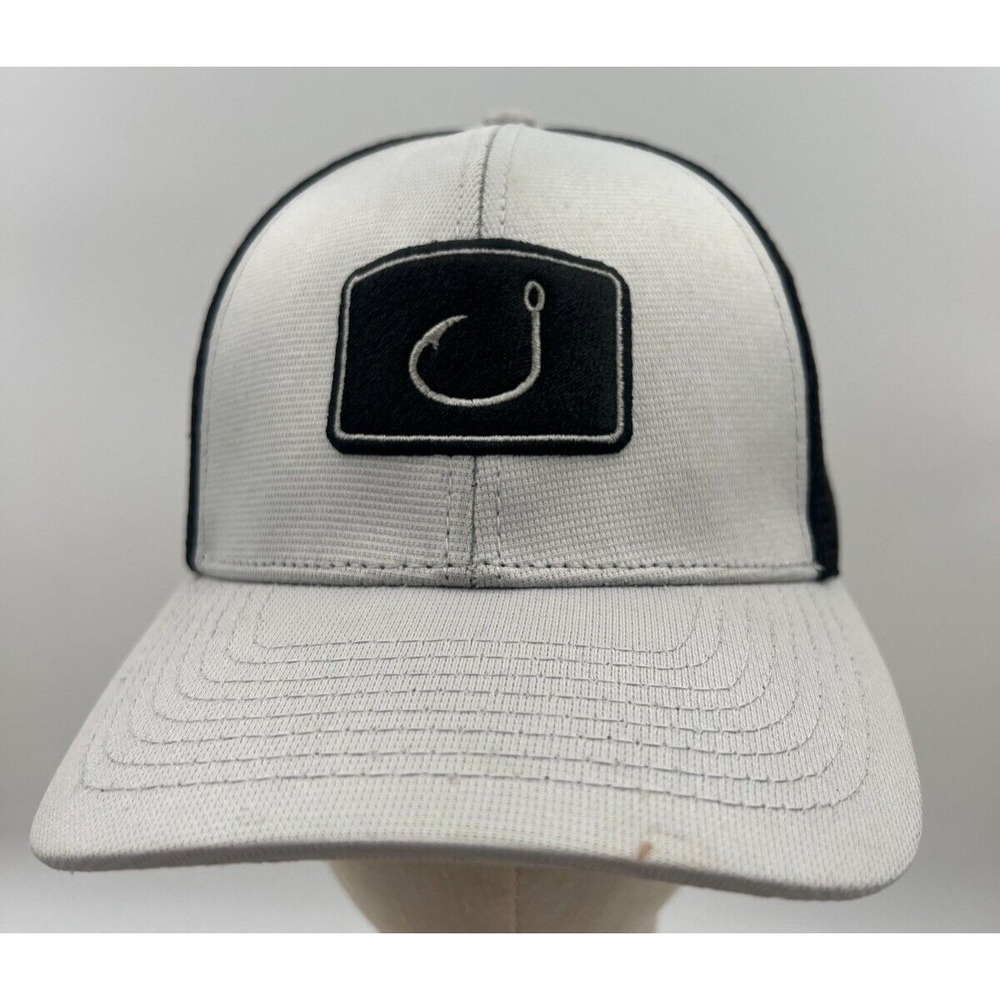 Avid Gear Hat Mens Sz Large Lay Day Trucker Fitted Gray Black